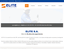 Tablet Screenshot of elite-sa.cl